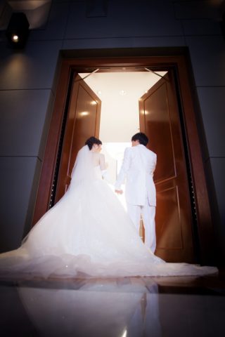 新郎新婦　結婚式　ビアンベール本店