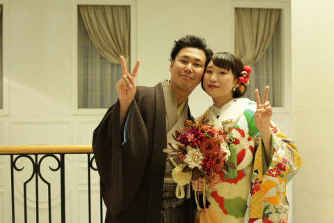 和婚　色打掛　ウェディング
