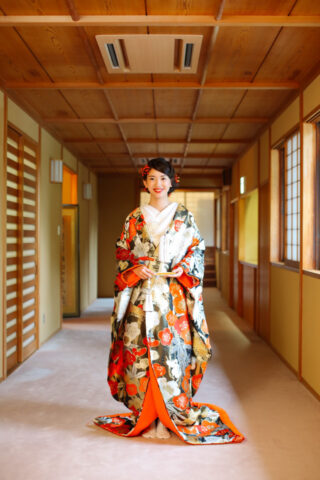 花嫁和装　新潟レンタル　色打掛　結婚式