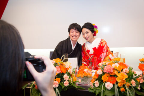 花嫁和装　新潟レンタル　色打掛　結婚式