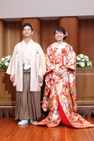 花嫁和装　新潟レンタル　色打掛　結婚式