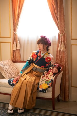 卒業式　袴　着物
