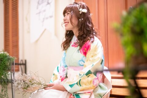 卒業式　袴　着物