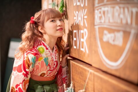 卒業式　袴　着物