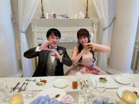 ビアンベール本店　新郎新婦　花嫁　衣裳　ドレス　色打掛　白無垢　紋服