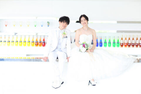 新潟　ビアンベール　プレ花嫁　ドレス　色打掛　白無垢