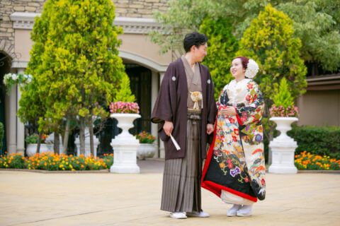 色打掛　新郎紋服　ヘッドアクセサリー
