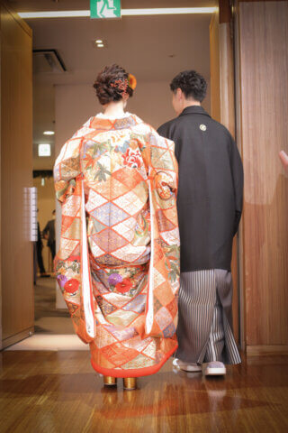 和装　色打掛　新郎紋服