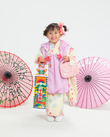 七五三　写真　着物
