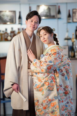 色打掛　和装ヘアアレンジ　紋付袴
