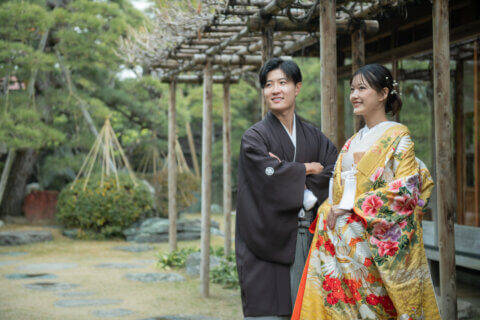 【和装花嫁さんは要チェック！】実は知らない新郎紋服の重要性。ペアコーディネートでおしゃれな2人に♡