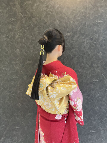 成人式　新潟市　振袖　ヘアーアレンジ