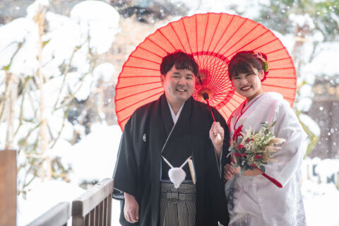 ビアンベール本店 雪景色