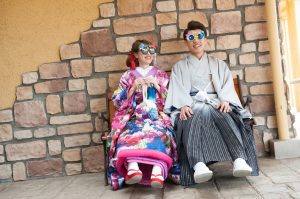 グラツィエ　和装　お座りショット　紋服　色打掛
