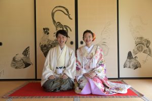 ロケーションフォト　椿寿荘　　和装