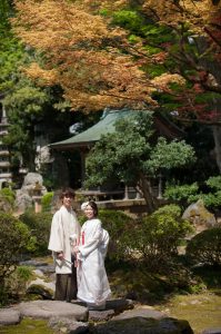 ロケーションフォト　椿寿荘　和装庭園　和装