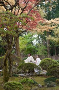 ロケーションフォト　和装庭園　和装