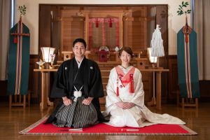 グラツィエ　神殿　和装　紋服　白無垢