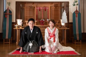 グラツィエ　神殿　和装　紋服　白無垢