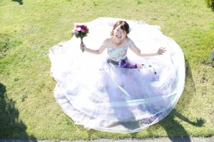 グラツィエロケーションフォトウェディング　洋装　ブーケ