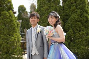 グラツィエ　ロケーションフォト　洋装　ブーケ