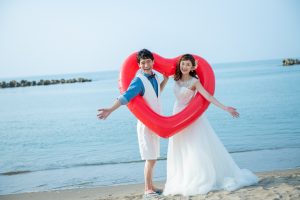 ロケーションフォトウェディング　浜辺　 La mare/ラマーレ