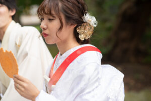 ロケーションフォトウェディング　和装　白無垢　紋服　