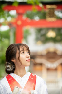 ロケーションフォトウェディング　和装　白無垢