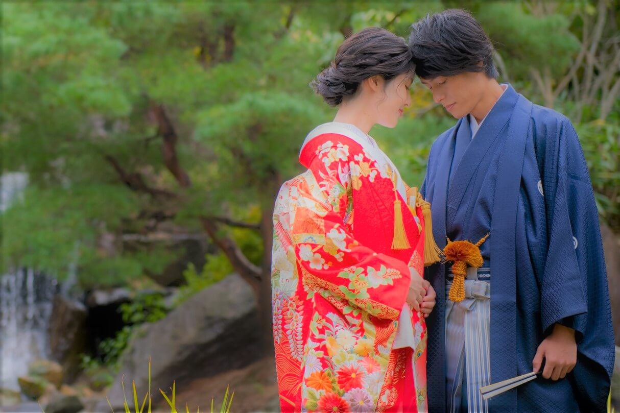 フォトウェディング 結婚式 和婚 色打掛 新郎 新婦 前撮影 泉慶華鳳
