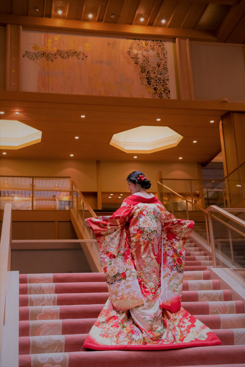 フォトウェディング 結婚式 和婚 色打掛 新郎 新婦 前撮影 泉慶華鳳