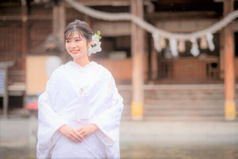 新発田　諏訪神社　結婚式　和婚　フォトウェディング　前撮影　