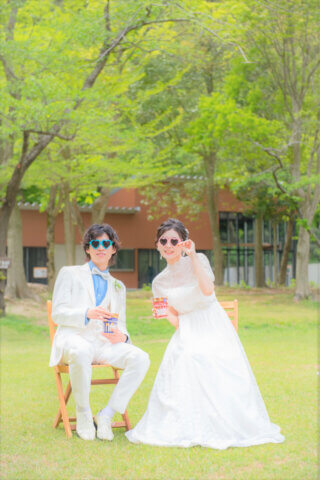 結婚式　フォトウェディング　ロケフォト　胎内市　樽ケ崎遊園　公園　ガーデン　花嫁　ウェディング　