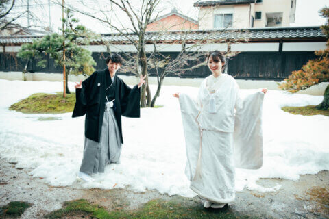 フォトウェディング　前撮影　新潟　新発田　市島邸　和婚　和装　白無垢　花嫁　ロケフォト　結婚式　