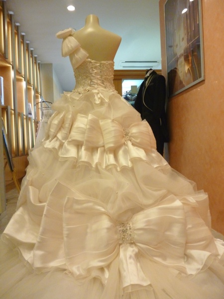 バックスタイル　シェーナ・ドゥーノ　ウェディングドレス